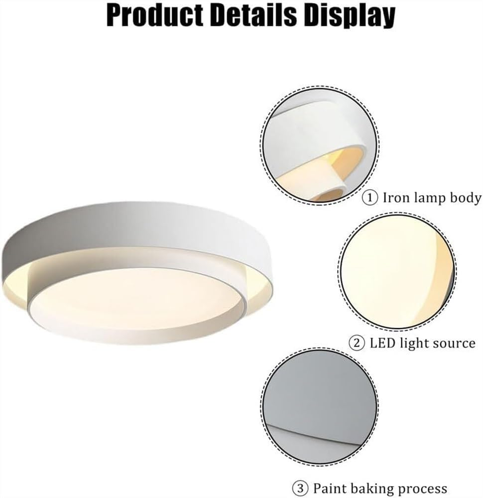 Lámpara de Techo LED Redonda Nórdica | Diseño Moderno Minimalista