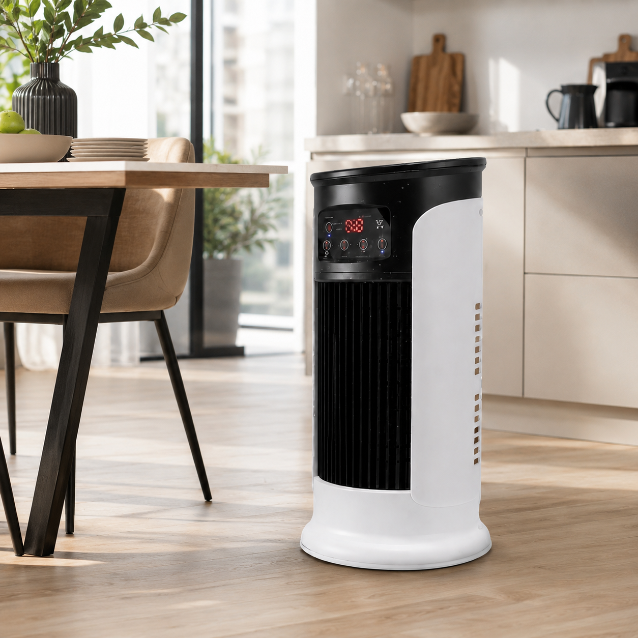 Enfriador evaporativo tipo torre portátil para aire acondicionado