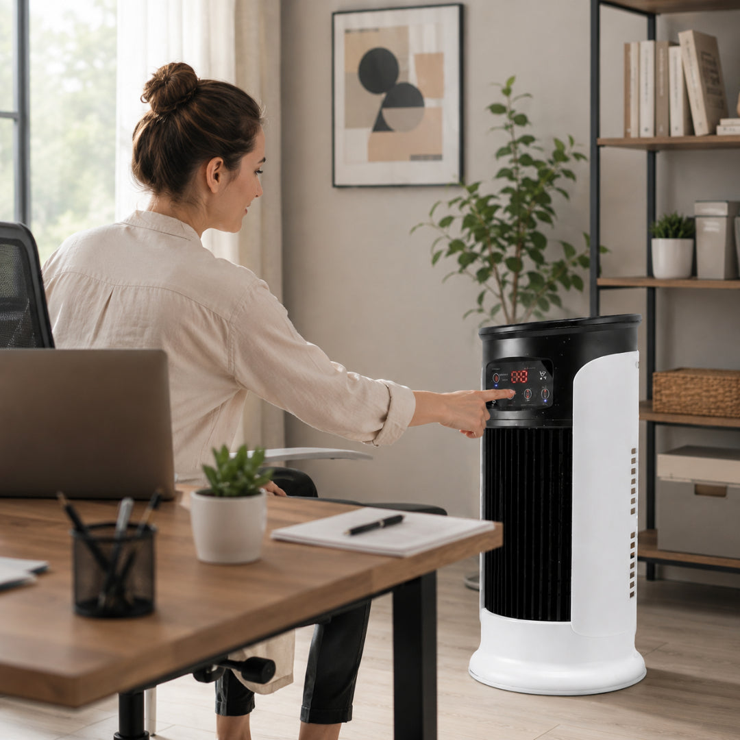 Enfriador evaporativo de torre portátil para aire acondicionado de habitación