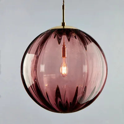 Lámpara Colgante de Bola de Cristal Moderna | Elegancia Nórdica para Cada Espacio