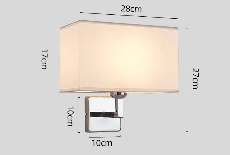 Lámpara de pared con luz de lectura | Aplique de pared para cabecera E27