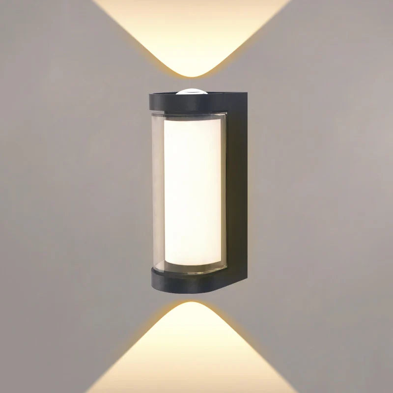 Lámpara de Pared LED Moderna | Aplique Exterior Impermeable con Luz Arriba y Abajo