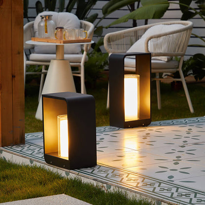 Luz LED Exterior Cuadrada Moderna | Luz LED Solar Impermeable