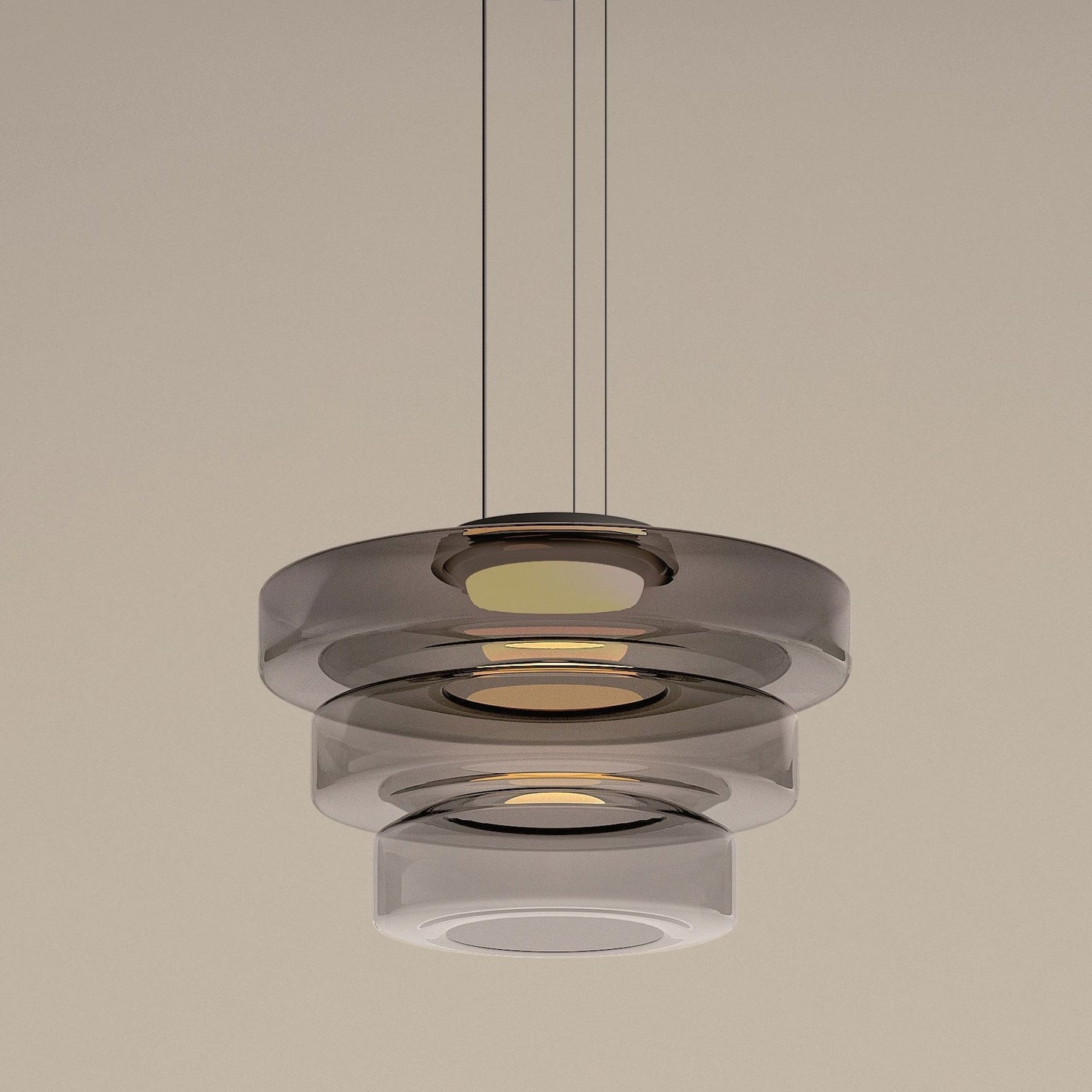 Lámpara colgante de vidrio | Luz colgante estilo Bauhaus