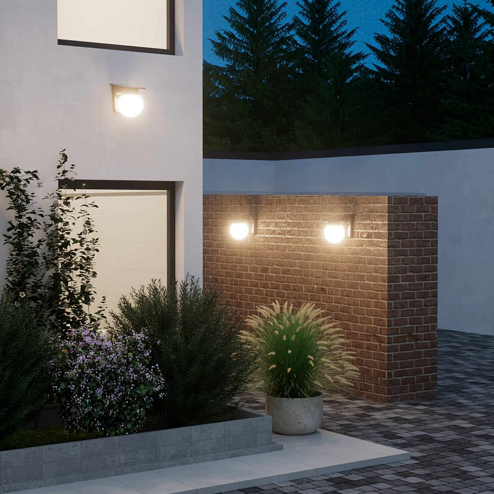 Luz de Pared LED Solar Globe | Iluminación Exterior Inteligente Regulable