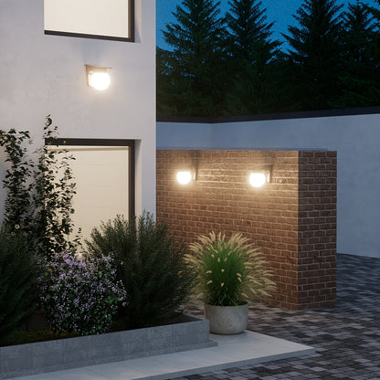 Luz de Pared LED Solar Globe | Iluminación Exterior Inteligente Regulable