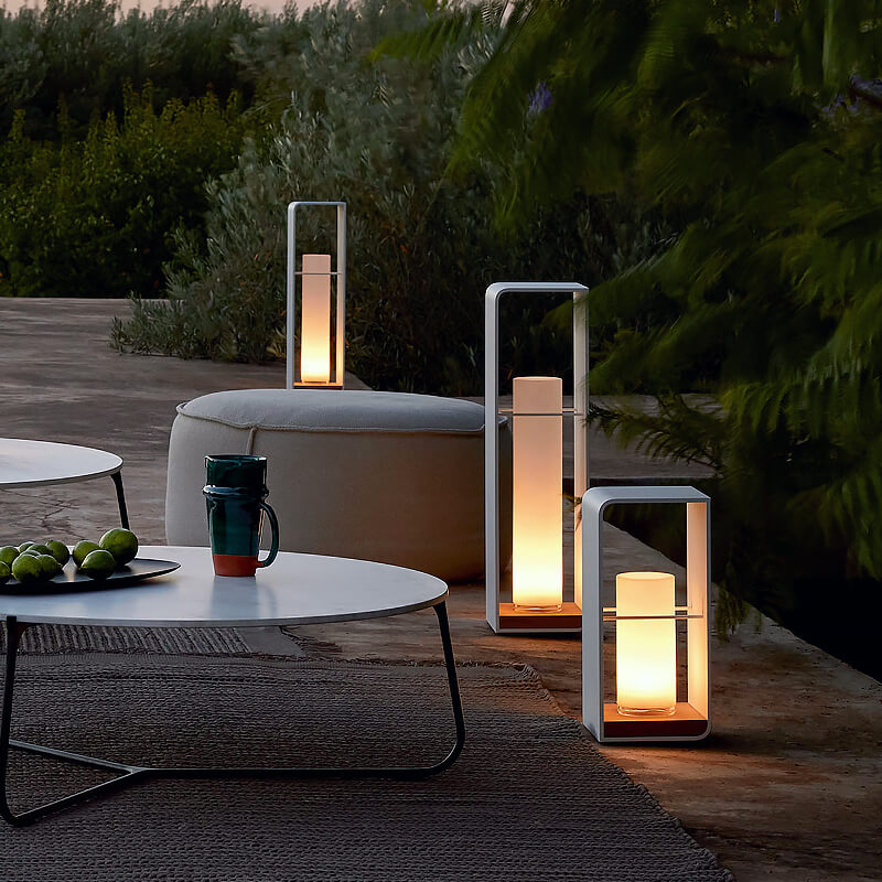 Luz LED Exterior Cuadrada Moderna | Luz LED Solar Impermeable