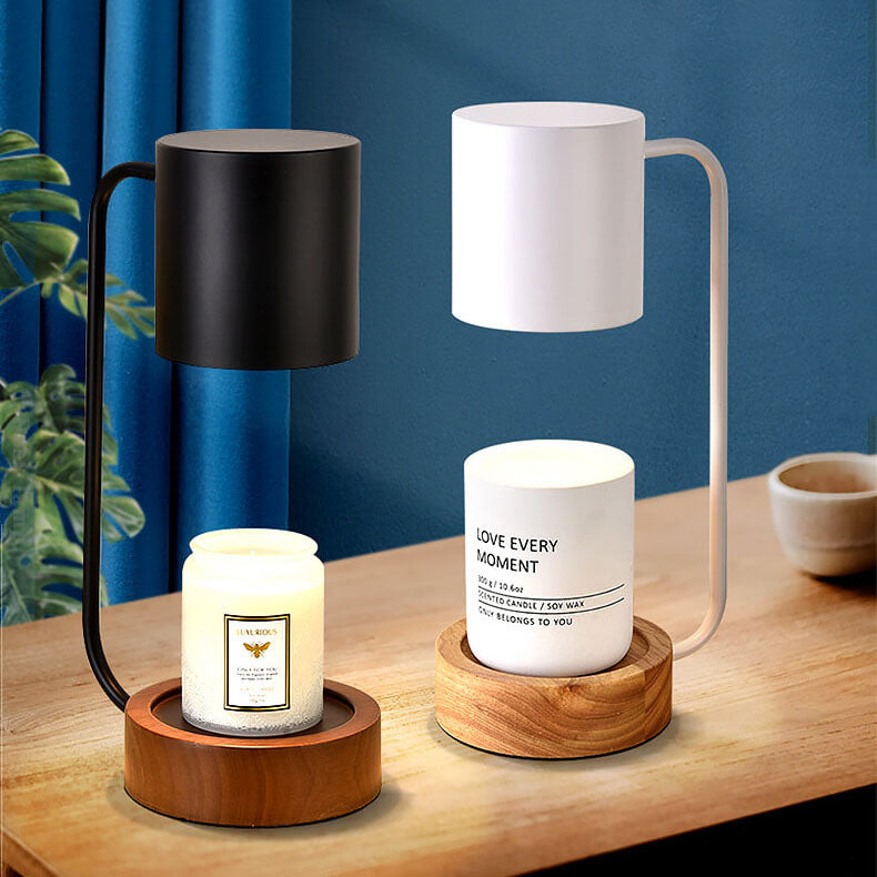 Lámpara de Mesa Minimalista Japonesa | Diseño en Madera y Metal
