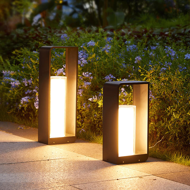 Luz LED Exterior Cuadrada Moderna | Luz LED Solar Impermeable
