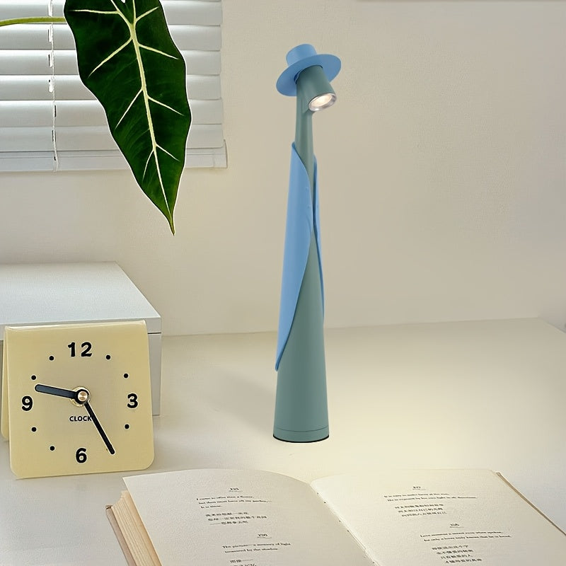 Lámpara de Sombrero LED Recargable Moderna | Lámpara de Escritorio con Toque Creativo