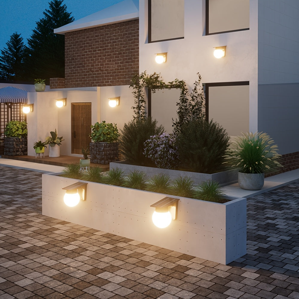 Luz de Pared LED Solar Globe | Iluminación Exterior Inteligente Regulable