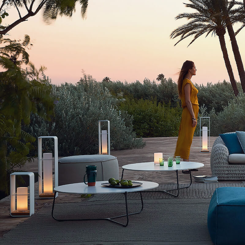 Luz LED Exterior Cuadrada Moderna | Luz LED Solar Impermeable