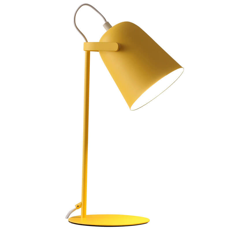 Lámpara de Escritorio LED de Metal Nórdico | Luz Minimalista para Lectura y Estudio