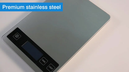 Báscula de Cocina Digital de 15kg | Báscula de Precisión para Alimentos Recargable por USB