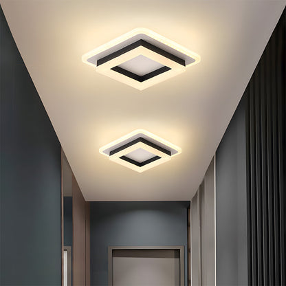Luz de Techo LED Cuadrada | Lámpara Moderna de Montaje Empotrado