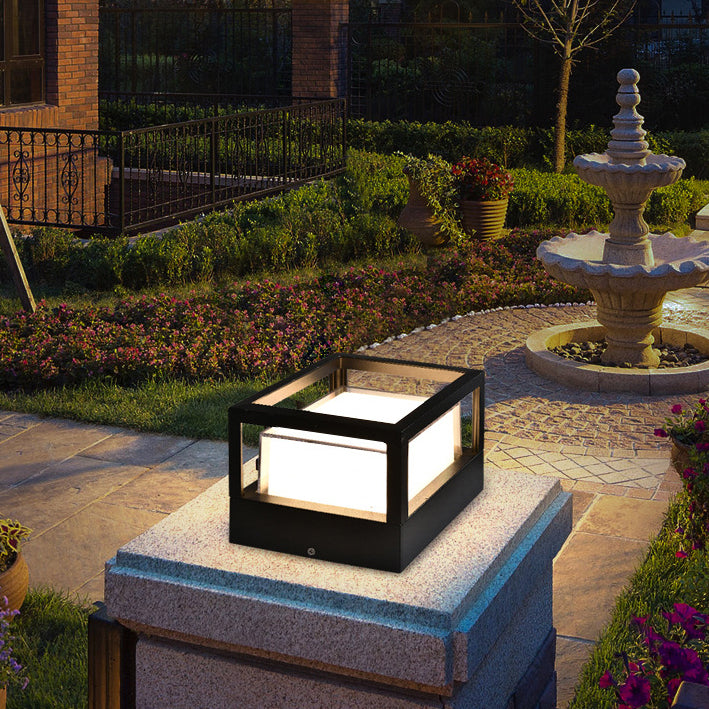 Luz de césped exterior LED industrial impermeable de aluminio cilíndrico