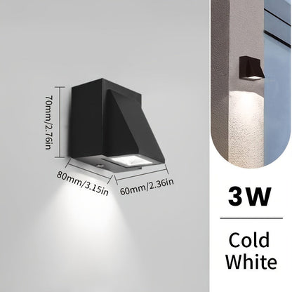 Lámpara de Pared Exterior LED Moderna | Iluminación Decorativa Impermeable 3W / 6W