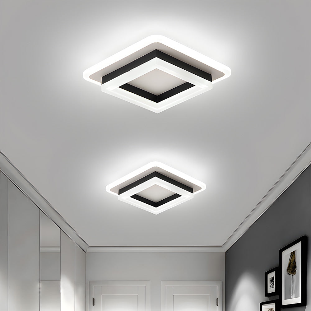 Luz de Techo LED Cuadrada | Lámpara Moderna de Montaje Empotrado
