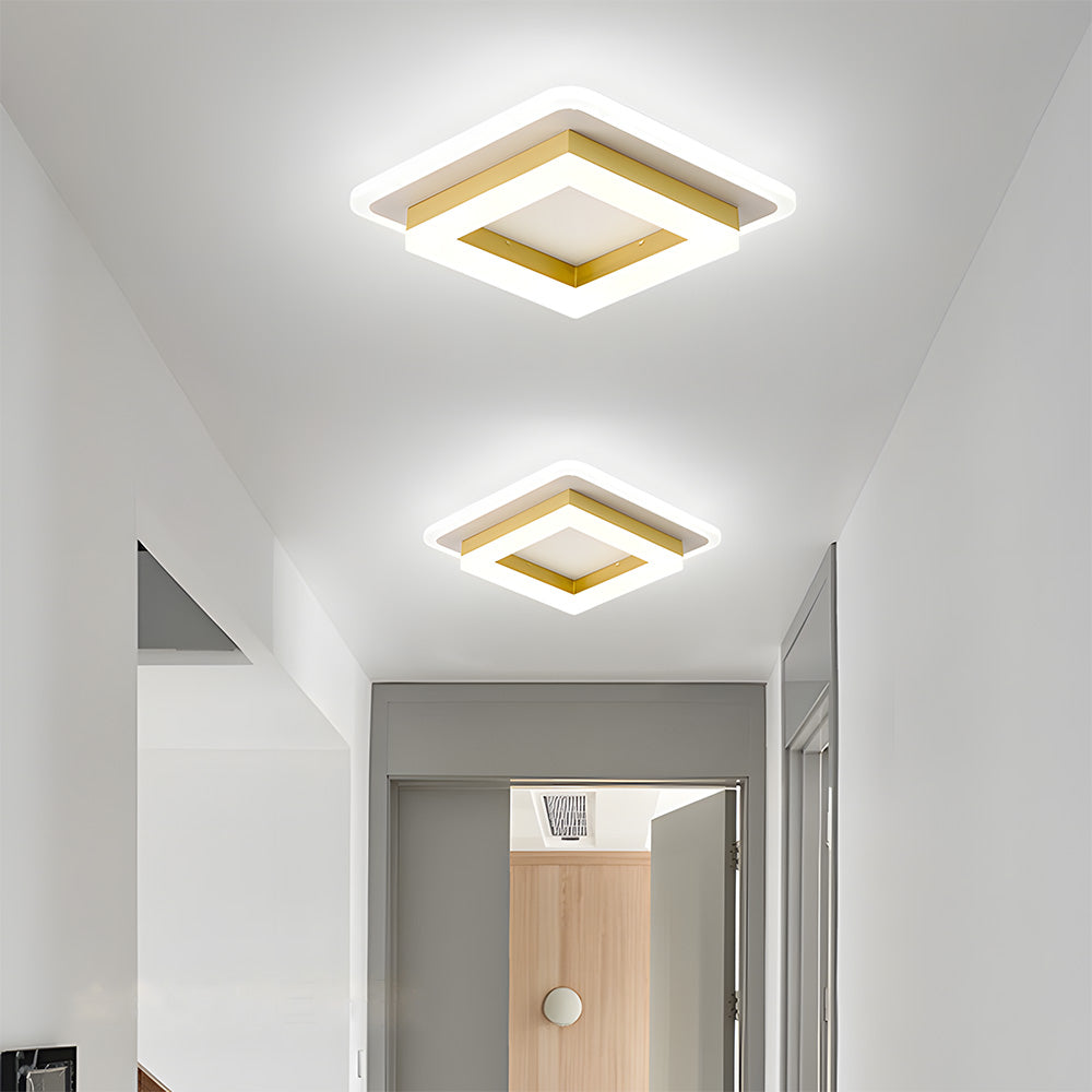 Luz de Techo LED Cuadrada | Lámpara Moderna de Montaje Empotrado