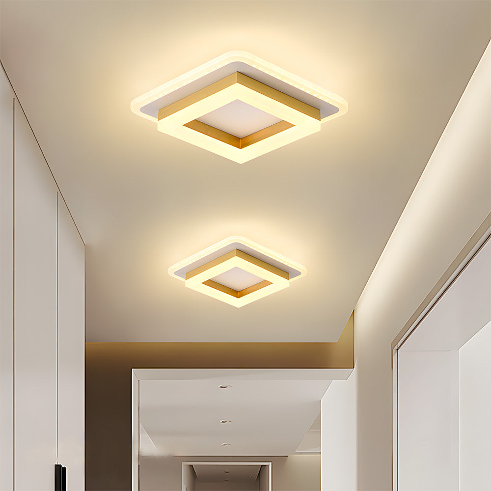 Luz de Techo LED Cuadrada | Lámpara Moderna de Montaje Empotrado