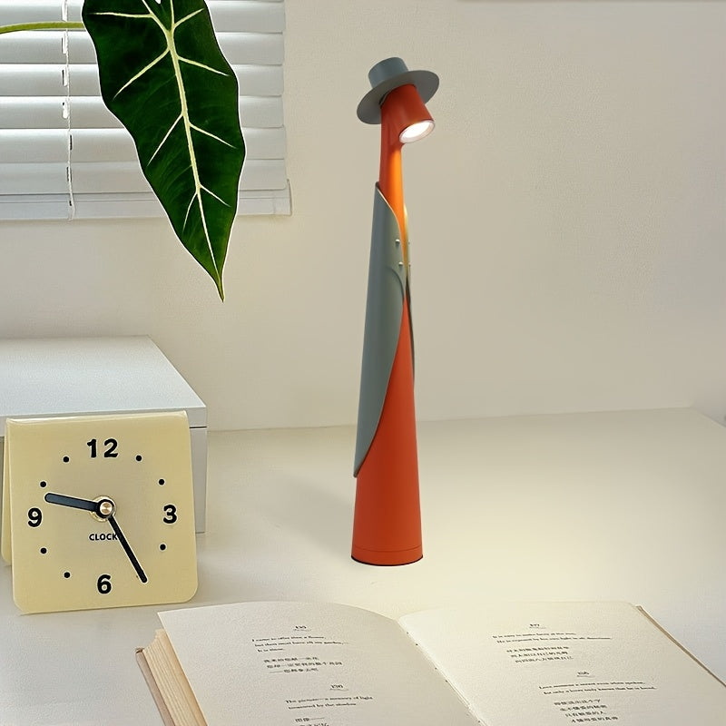 Lámpara de Sombrero LED Recargable Moderna | Lámpara de Escritorio con Toque Creativo