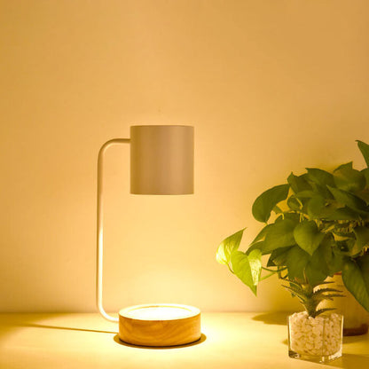 Lámpara de Mesa Minimalista Japonesa | Diseño en Madera y Metal