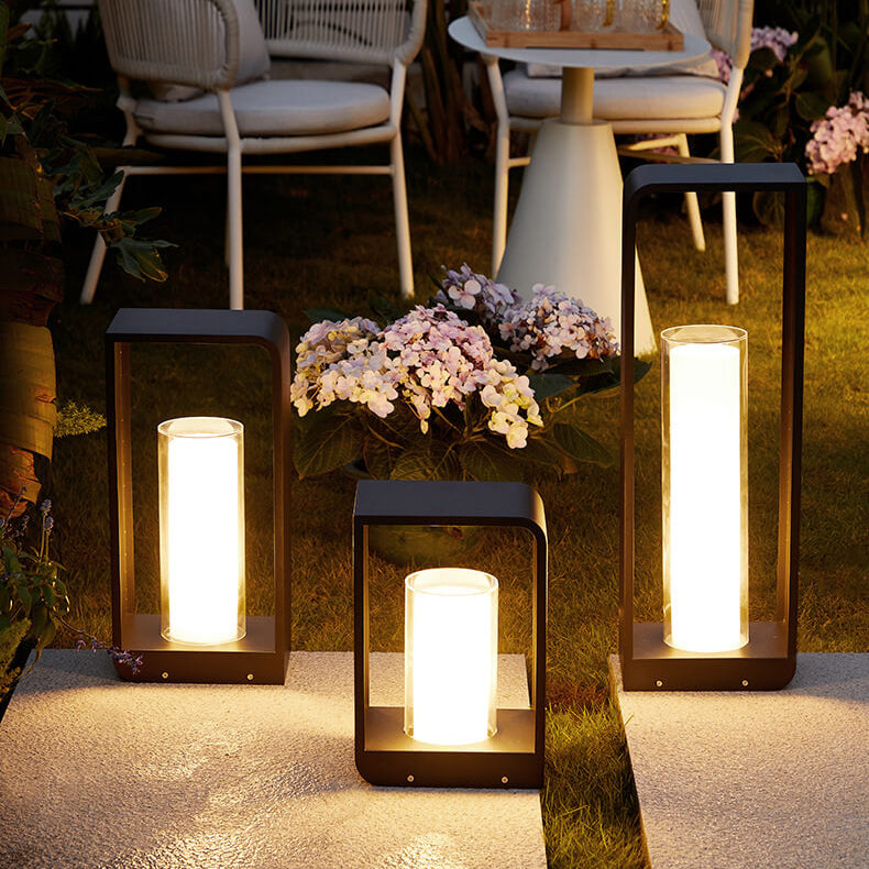 Luz LED Exterior Cuadrada Moderna | Luz LED Solar Impermeable