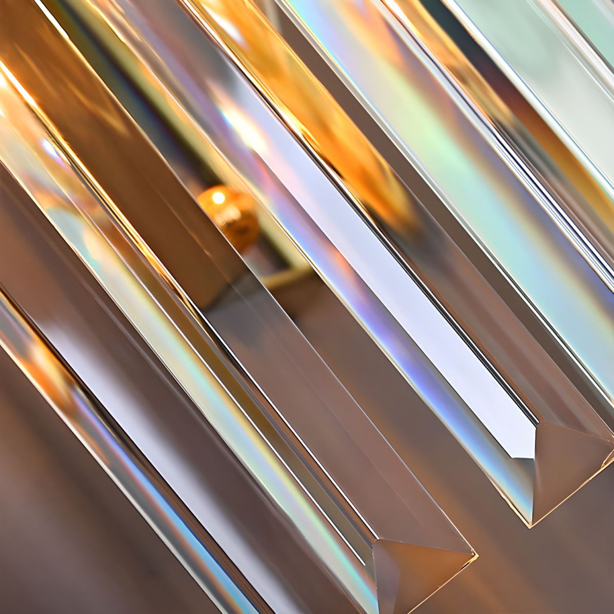 Lámpara de Pared de Cristal | Aplique de Acero Inoxidable de Lujo Moderno