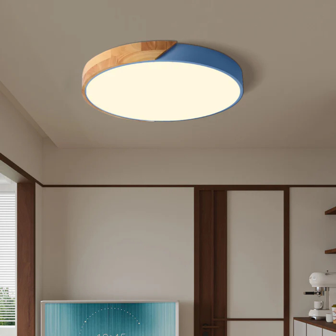 Lámpara de Techo LED | Diseño Moderno Nórdico de Madera