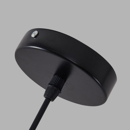 Lámpara Colgante Moderna de Cristal Negro | Elegante Luminaria Suspendida