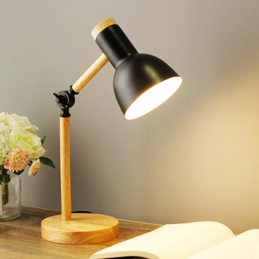 Lámpara de Escritorio LED de Madera Nórdica | Iluminación Minimalista Escandinava