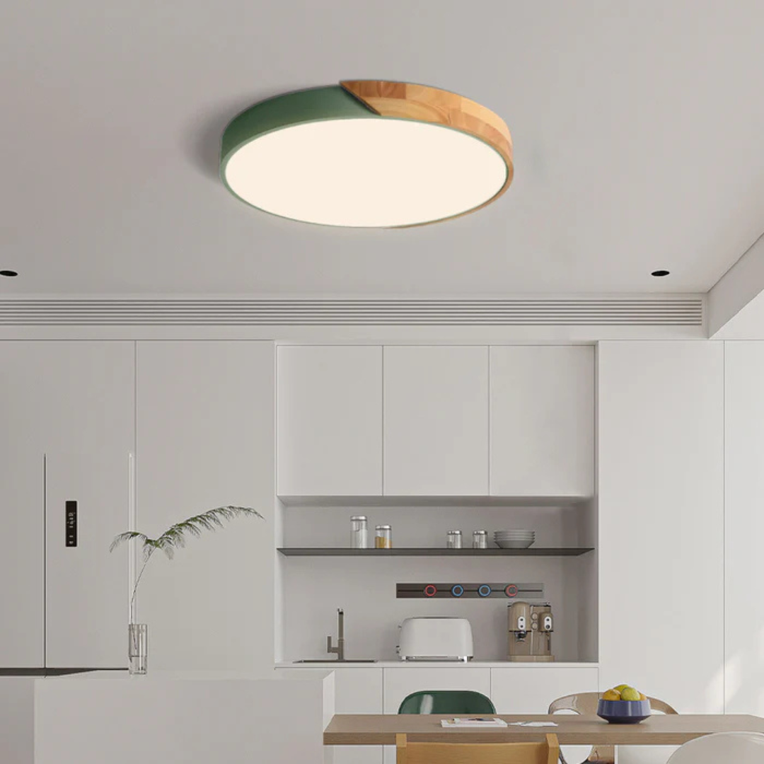 Lámpara de Techo LED | Diseño Moderno Nórdico de Madera