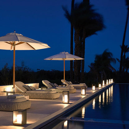 Luz LED Exterior Cuadrada Moderna | Luz LED Solar Impermeable