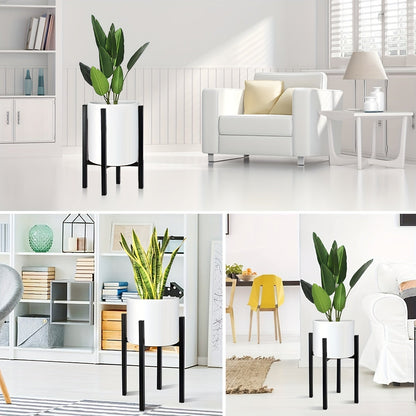 Soporte de planta de metal ajustable | Soporte moderno para macetas de interior y exterior