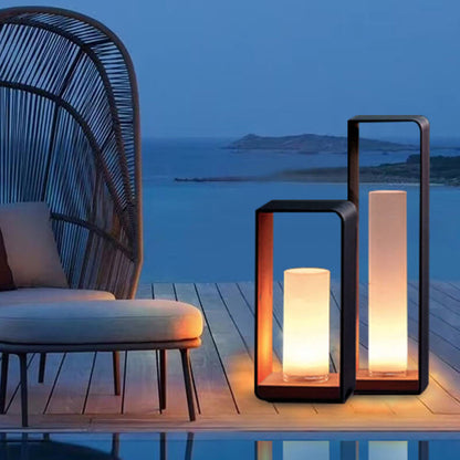 Luz LED Exterior Cuadrada Moderna | Luz LED Solar Impermeable