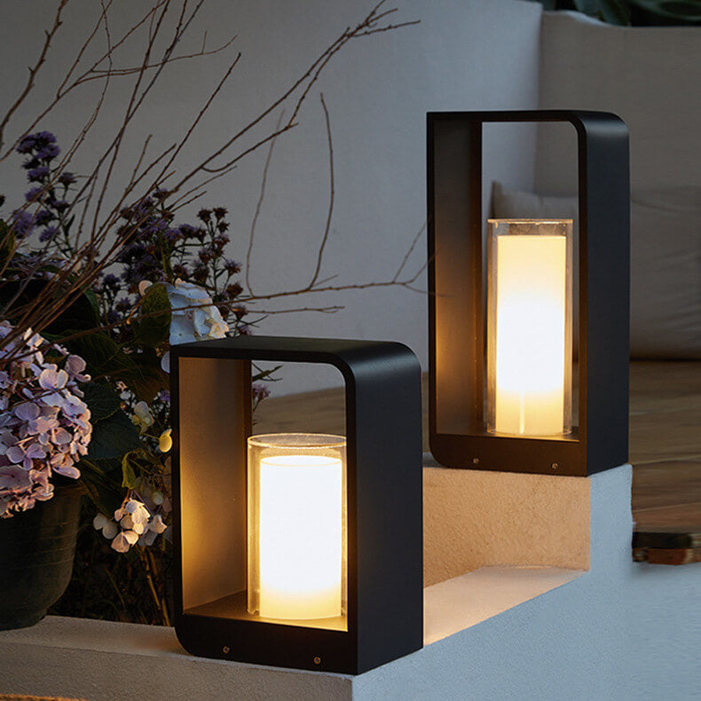 Luz LED Exterior Cuadrada Moderna | Luz LED Solar Impermeable