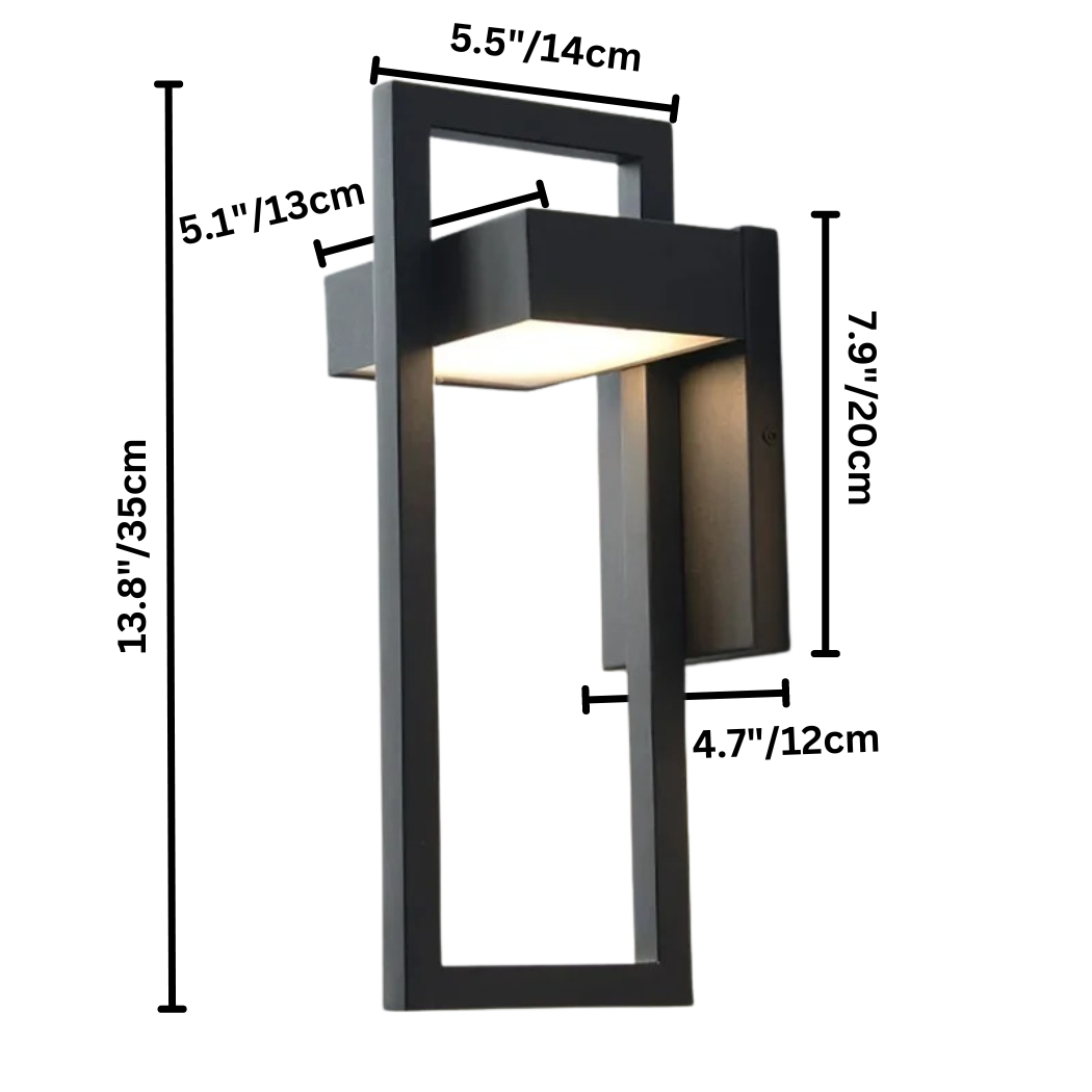 Lámpara de Pared Exterior Moderna | Lámpara de Pared LED de Aluminio Escandinava