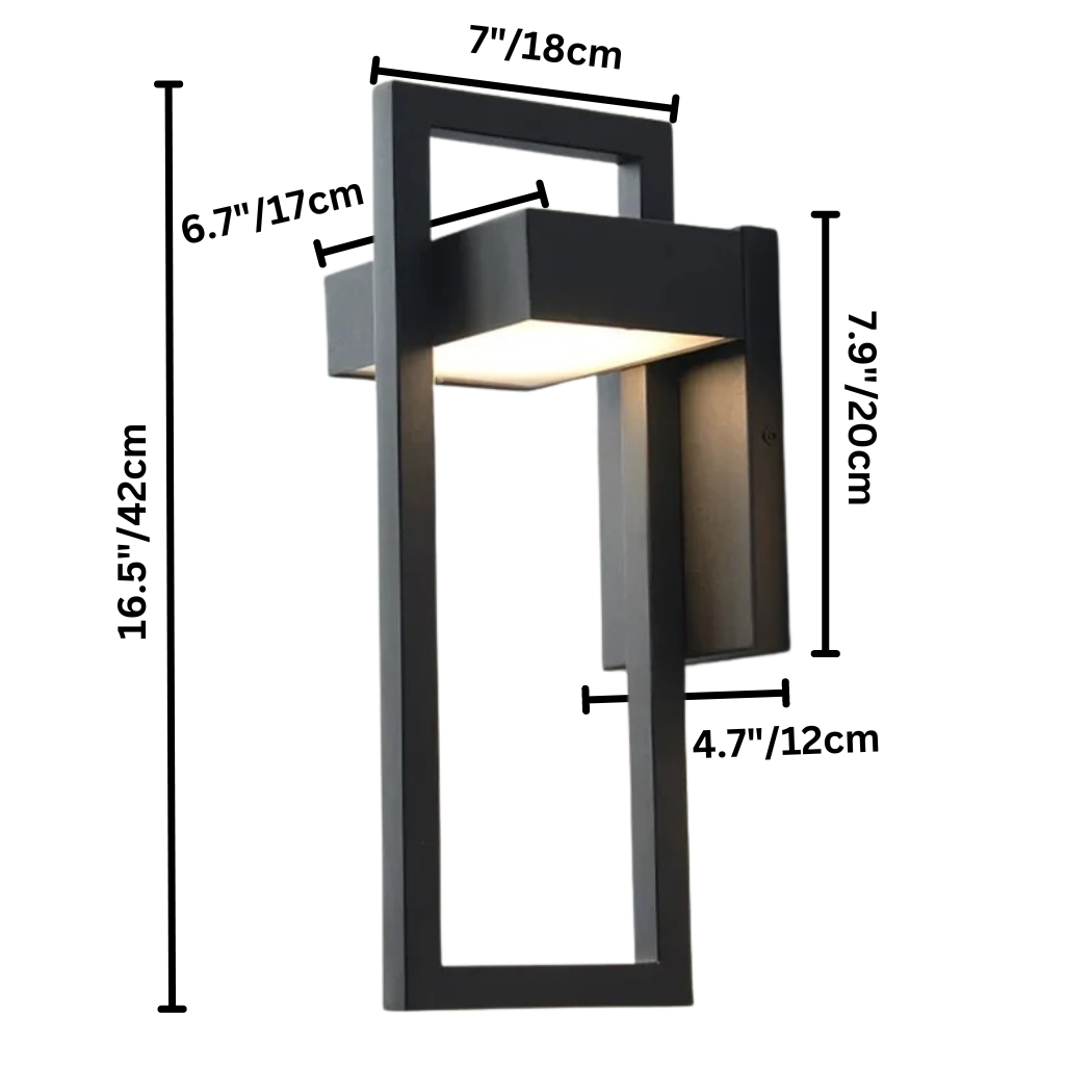 Lámpara de Pared Exterior Moderna | Lámpara de Pared LED de Aluminio Escandinava