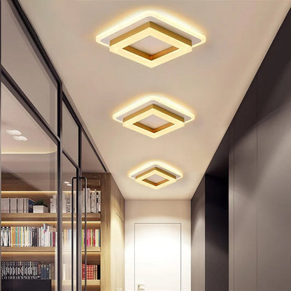 Luz de Techo LED Cuadrada | Lámpara Moderna de Montaje Empotrado