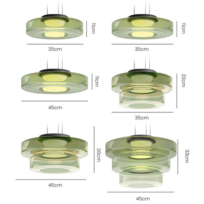 Lámpara colgante de vidrio | Luz colgante estilo Bauhaus