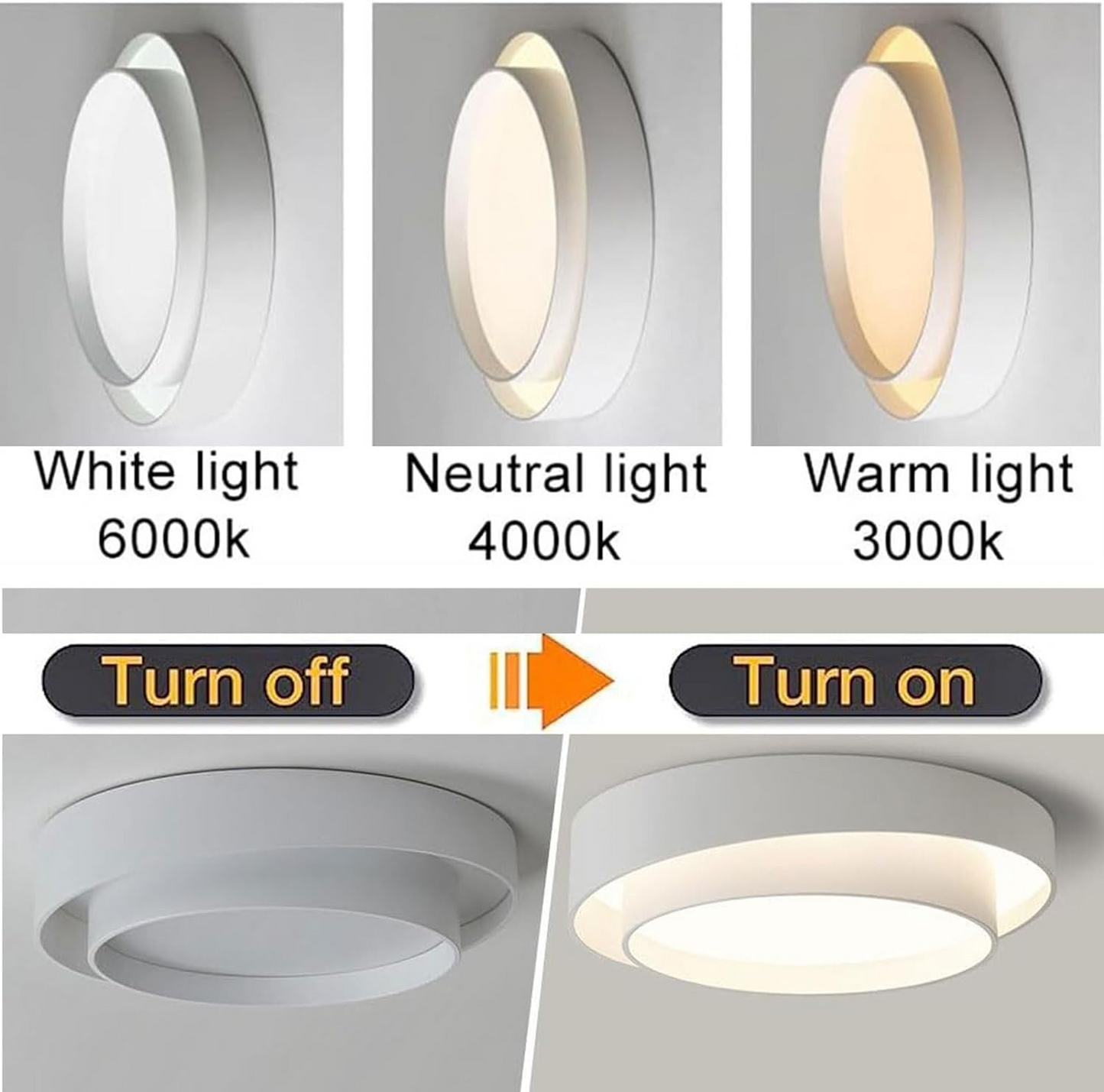 Lámpara de Techo LED Redonda Nórdica | Diseño Moderno Minimalista
