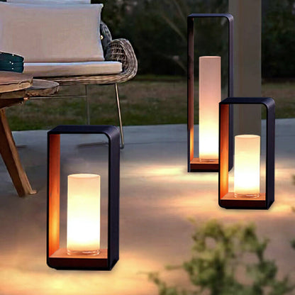 Luz LED Exterior Cuadrada Moderna | Luz LED Solar Impermeable