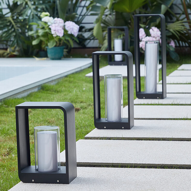 Luz LED Exterior Cuadrada Moderna | Luz LED Solar Impermeable