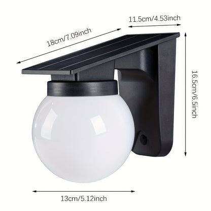 Luz de Pared LED Solar Globe | Iluminación Exterior Inteligente Regulable