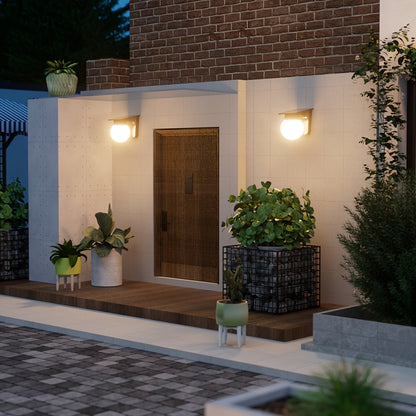 Luz de Pared LED Solar Globe | Iluminación Exterior Inteligente Regulable