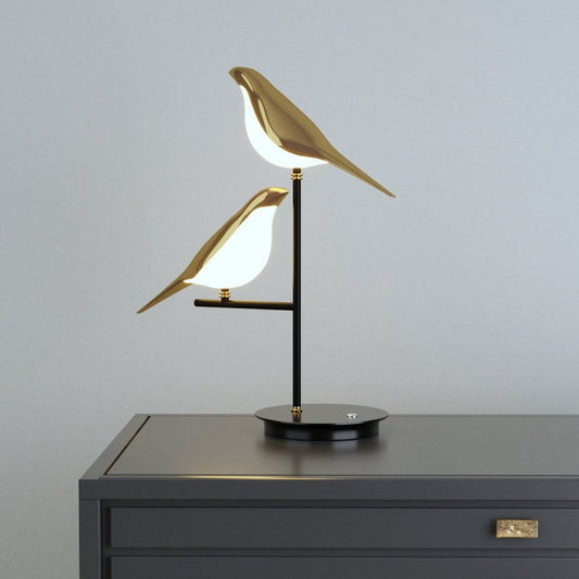 Lámpara de Pared Golden Birdlight | Aplique de Pared Nórdico Moderno con LED