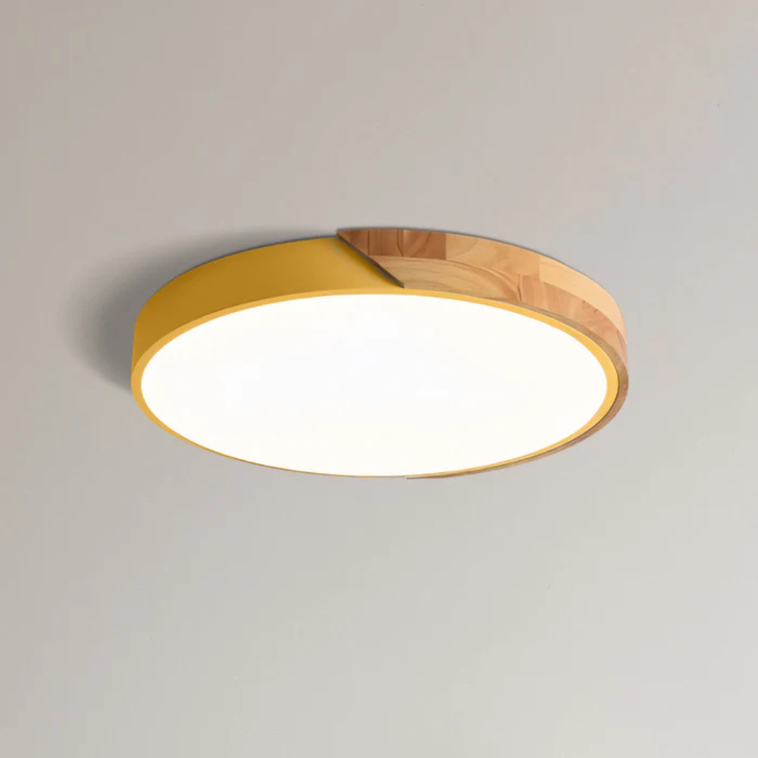 Lámpara de Techo LED | Diseño Moderno Nórdico de Madera