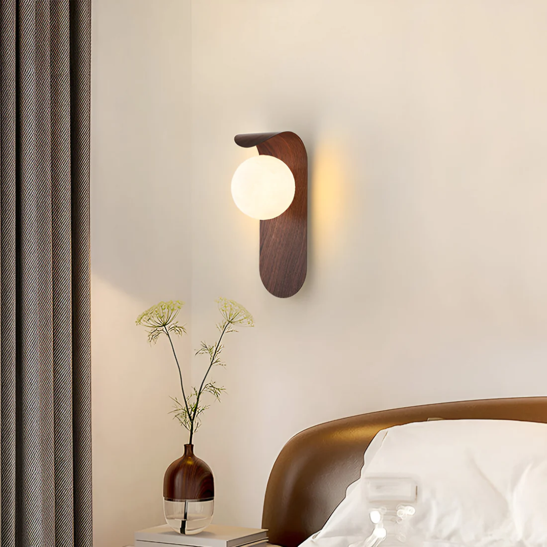 Lámpara de Pared LED Escandinava Icar | Diseño Minimalista de Madera