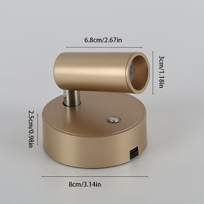 Luz de Pared Magnética Recargable | Control Táctil y Diseño Inalámbrico