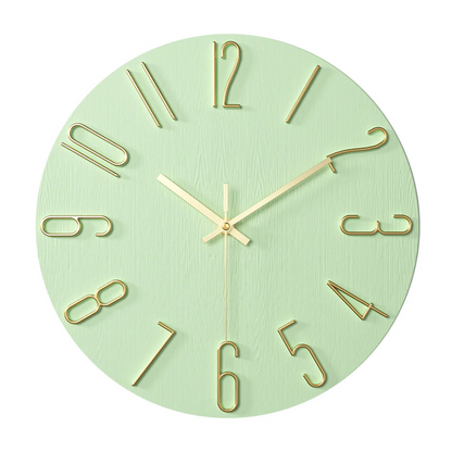 Reloj de Pared Moderno Noble | Diseño Minimalista en Dorado